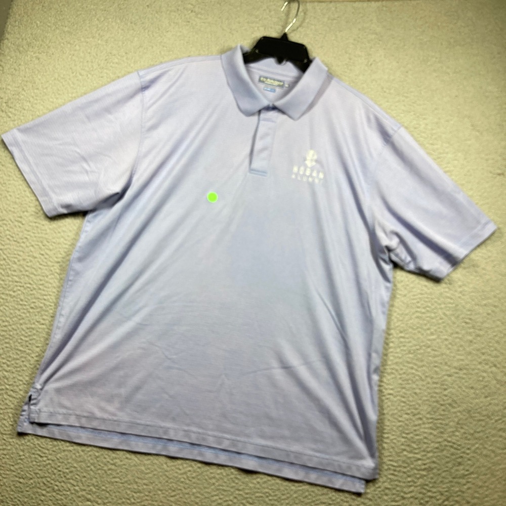 Archbishop Hoban High School Alumni Golf Polo Shirt Men XXL Light Purple FLAWS